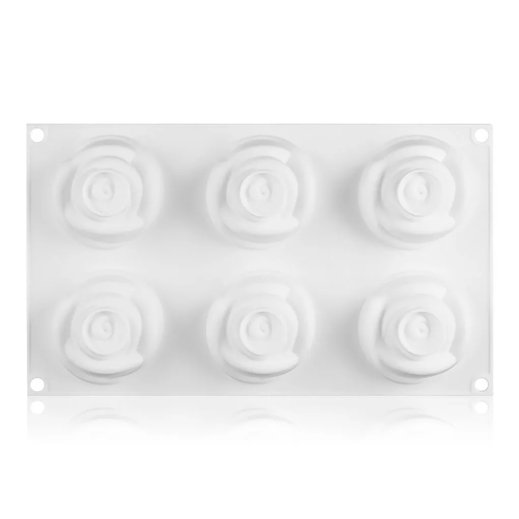 

Форма «цветы» многоразовая форма для Мусса с 6 полостями декоративный поднос Bakeware