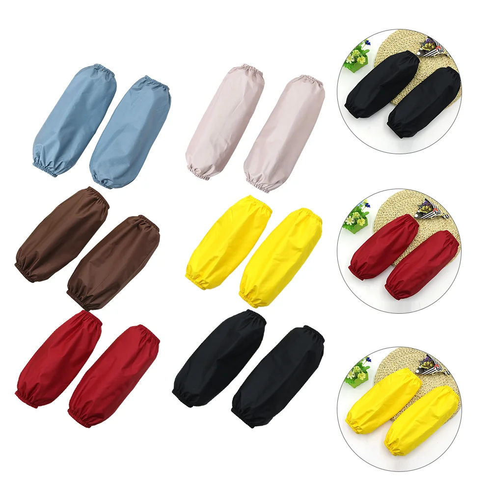 

6 Pairs Waterproof Washing Oversleeves Kids Sleeves Covers Sleeves Kids Sleeves Sleeves Covers
