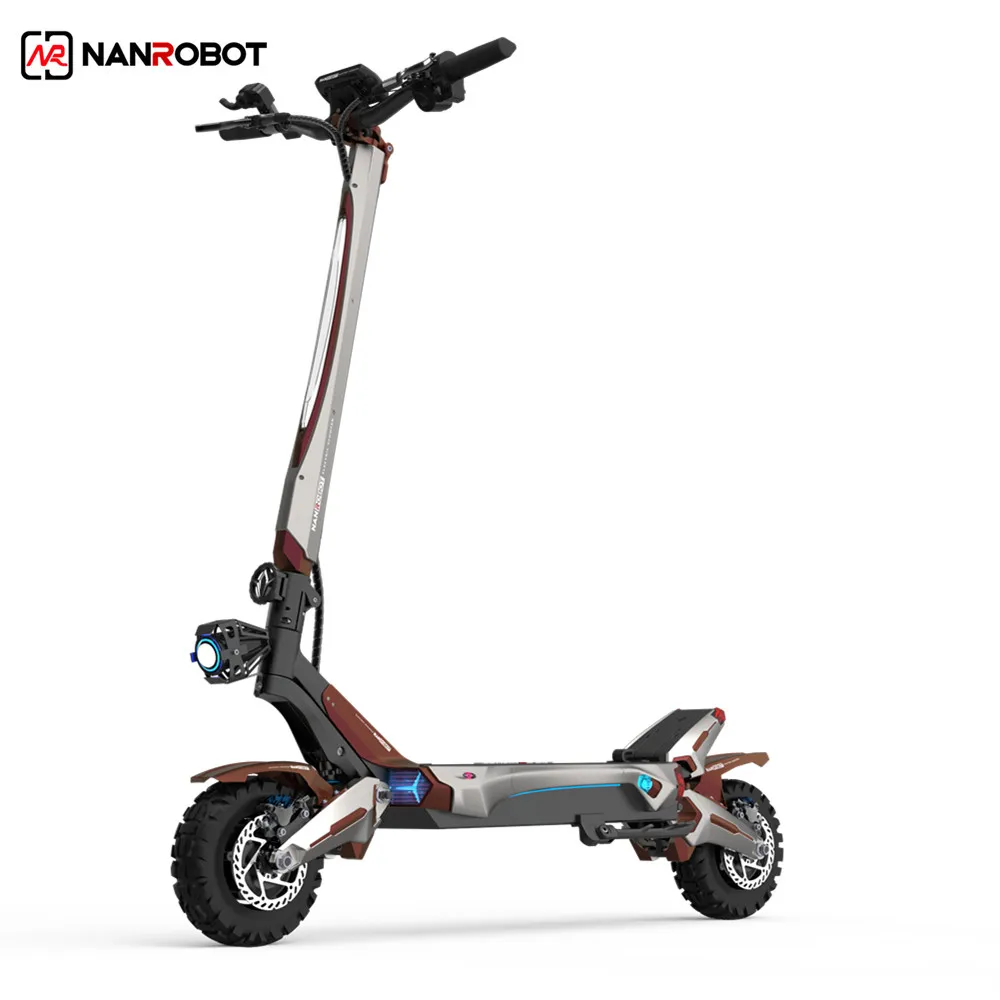 2022 New Design N6 52V 2000w Dual Motor Off Road Tire Two Wheels Fast Electric Scooter For Adults