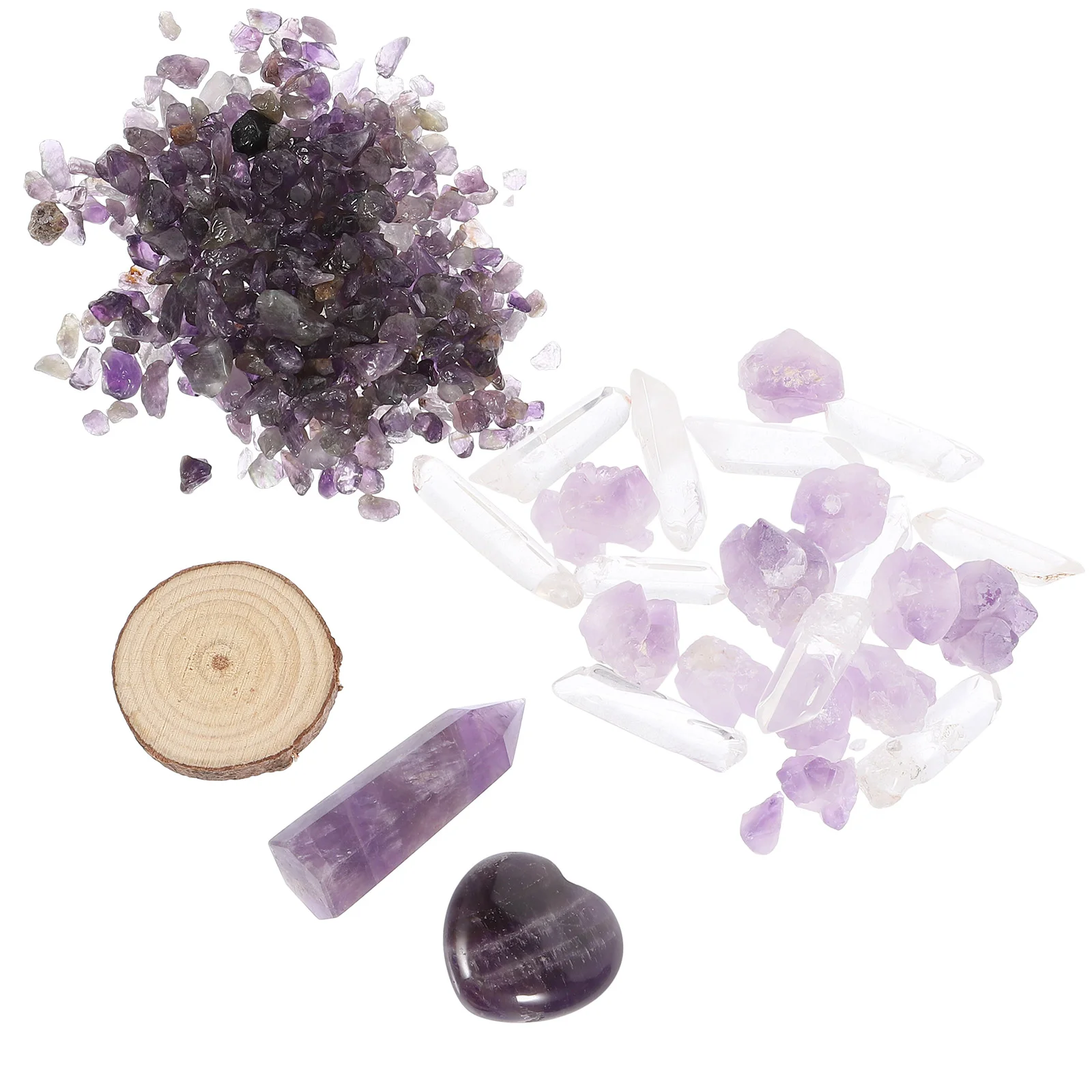 

1 Set of Crystal Stone Set Crystal Stone Gift Decor Tabletop Crystal Craft Decoration