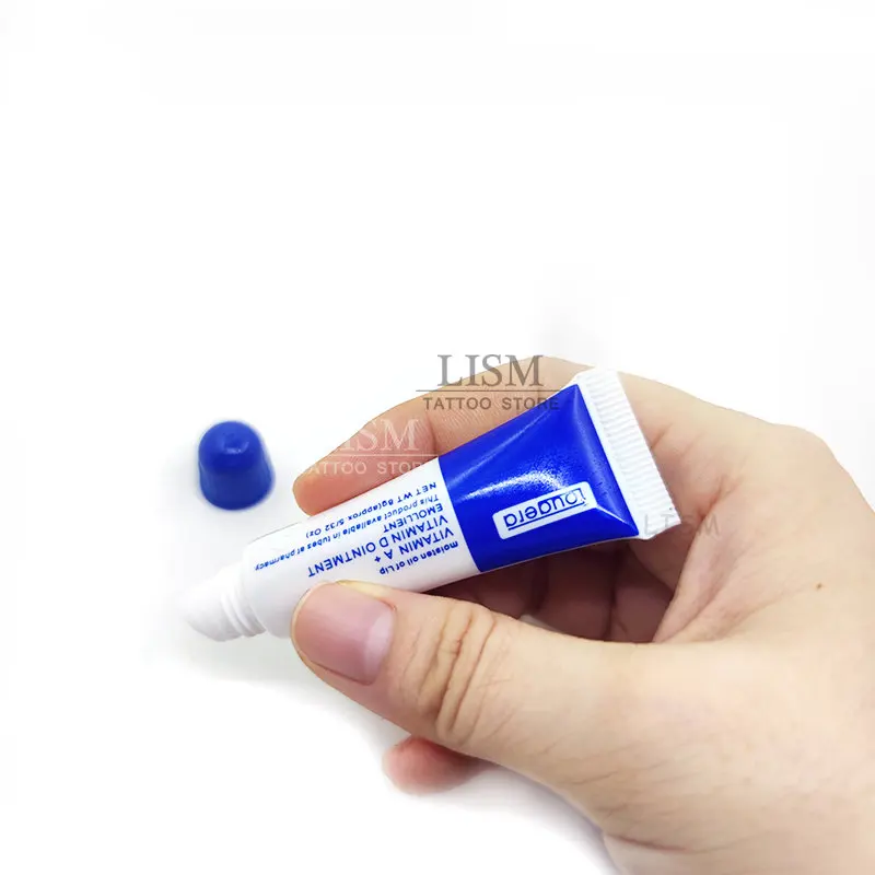 Витамин А и D мазь Крем после татуажа Гель Против Шрамов Голубой Послетатуажный Уход Микроблейдинг Расходные Материалы Для Бровей Губы.