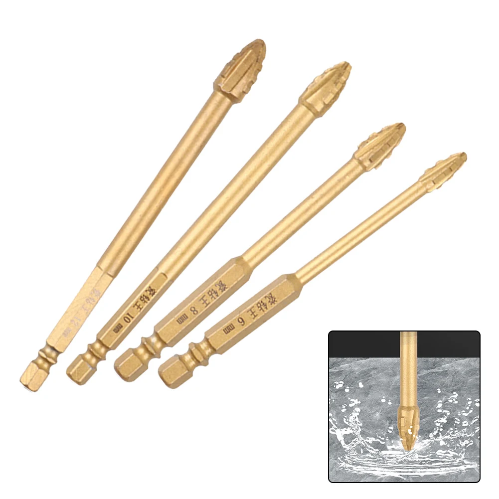 Сверло для стекла с четырьмя лезвиями рассеивание тепла кромкая кромка