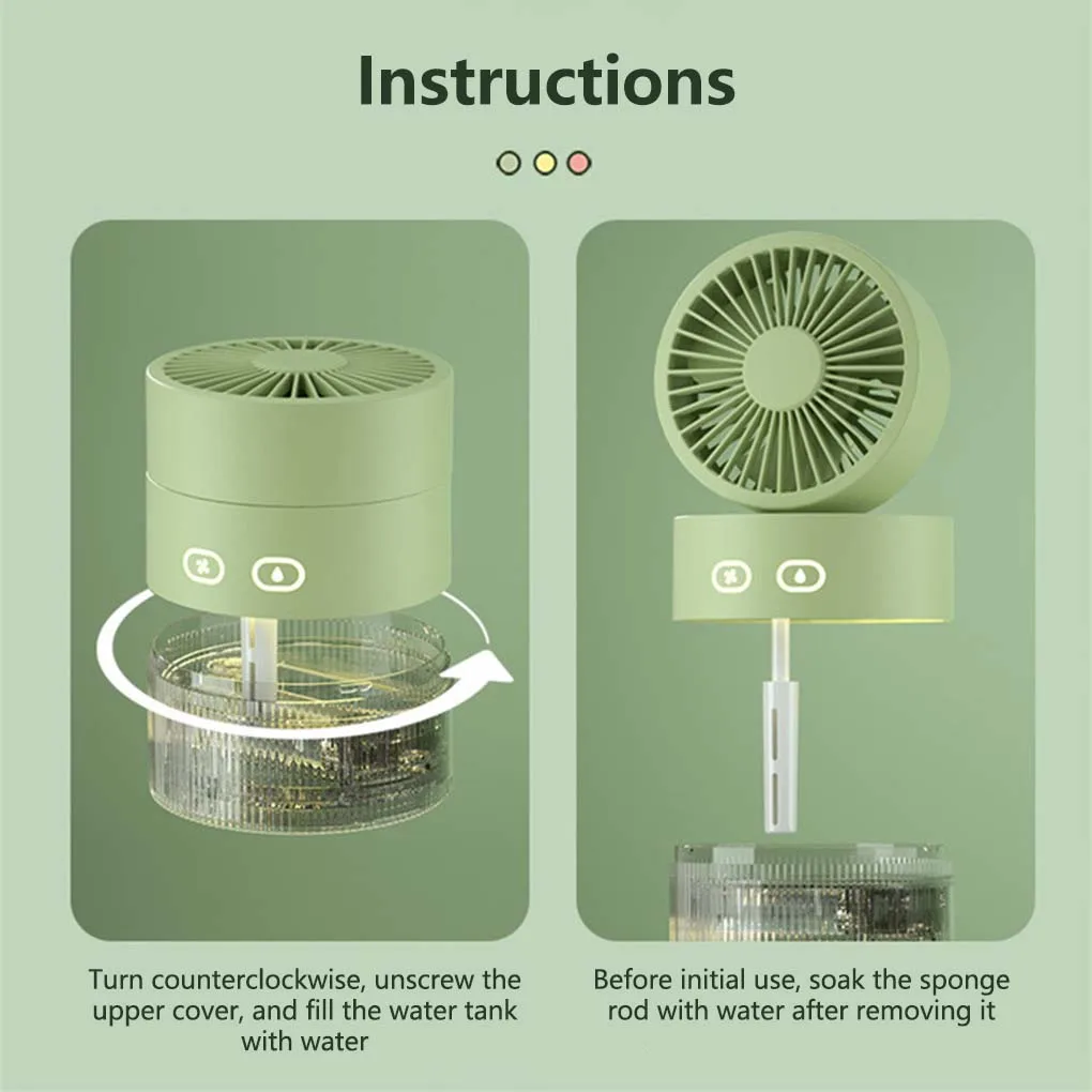 

Вентилятор Настольный пластиковый водяной туман вентиляторы ночной Светильник бытовая техника