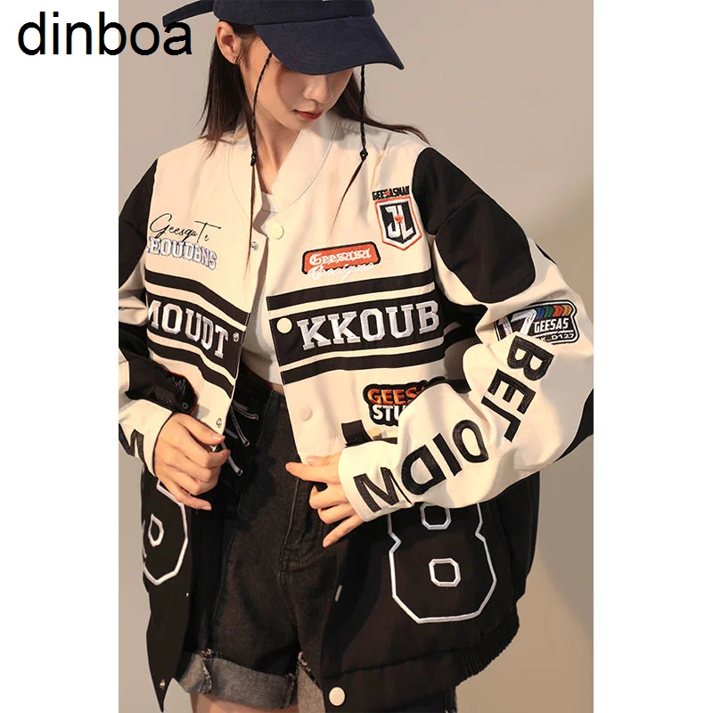 

2022 Jacket Women Street Hiphop Trend American Retro Detachable Motorcycle Baseball Wild Jacket Couple Casual Loose Jacket Top