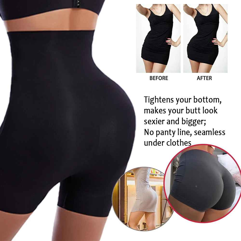 NINGMI Body Shaper Push Up Panties Butt Lifter Shapewear Panties Hip Shapewear Seamless Fake Booty with Pads Hip Enhancer