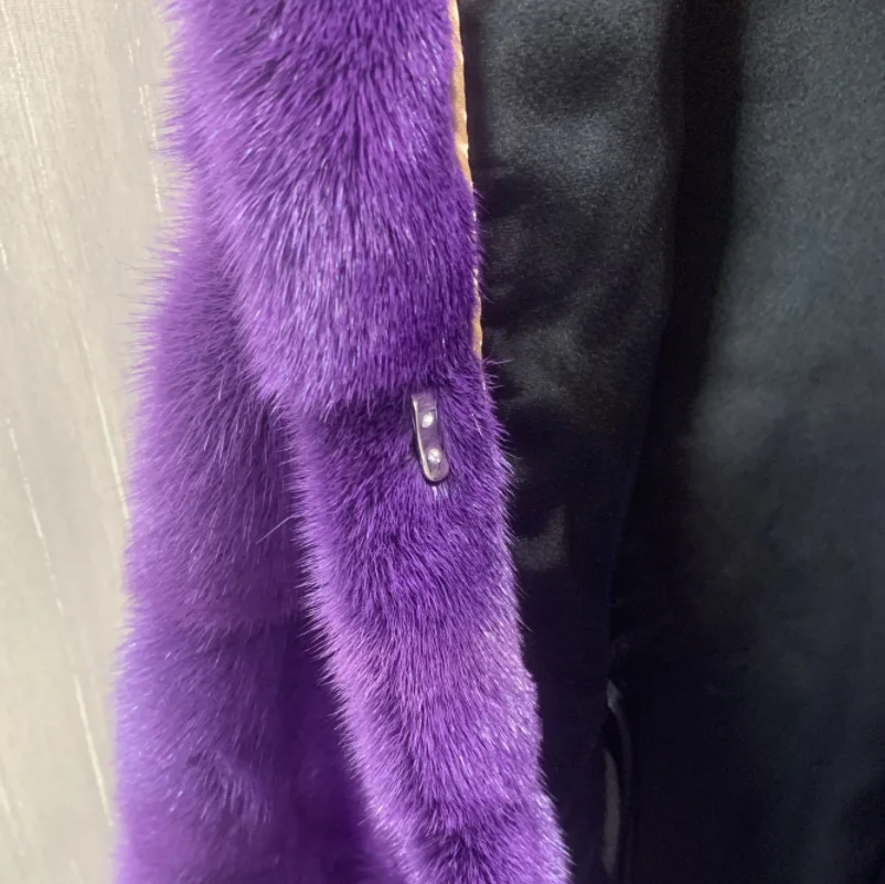 Женский Длинный жилет из натурального меха норки новый