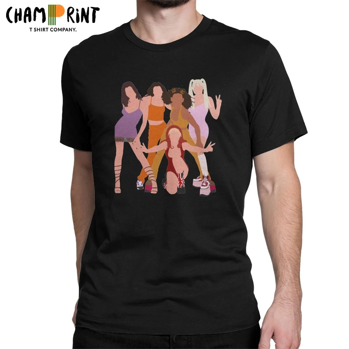 

Novelty Spice Girls Spice Up Your Life 90s T-Shirts Men O Neck Pure Cotton T Shirt Short Sleeve Tees Graphic Printed Clothing