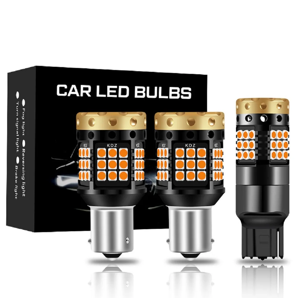 

1/2 шт. 1156 BA15S BAU15S светодиодный указатель поворота для автомобиля 1157 BAY15D 3156 3157 T25 7440 T20 фара заднего хода желтый белый красный лампа