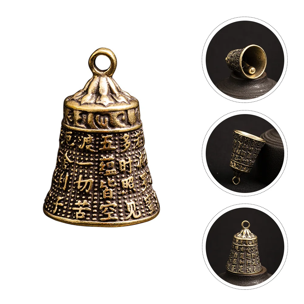 

3 Pcs Bell-shaped Key Chain Pendants Key Hanging Ornament Retro Keyring Pendant