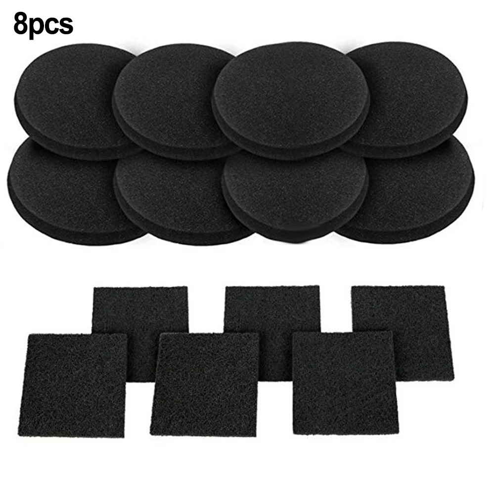 

8PCS Filter Compost Bin Deodorant Activated Carbon Filter Cotton Yard Waste Bins Charcoal Filters For Home Kitchen