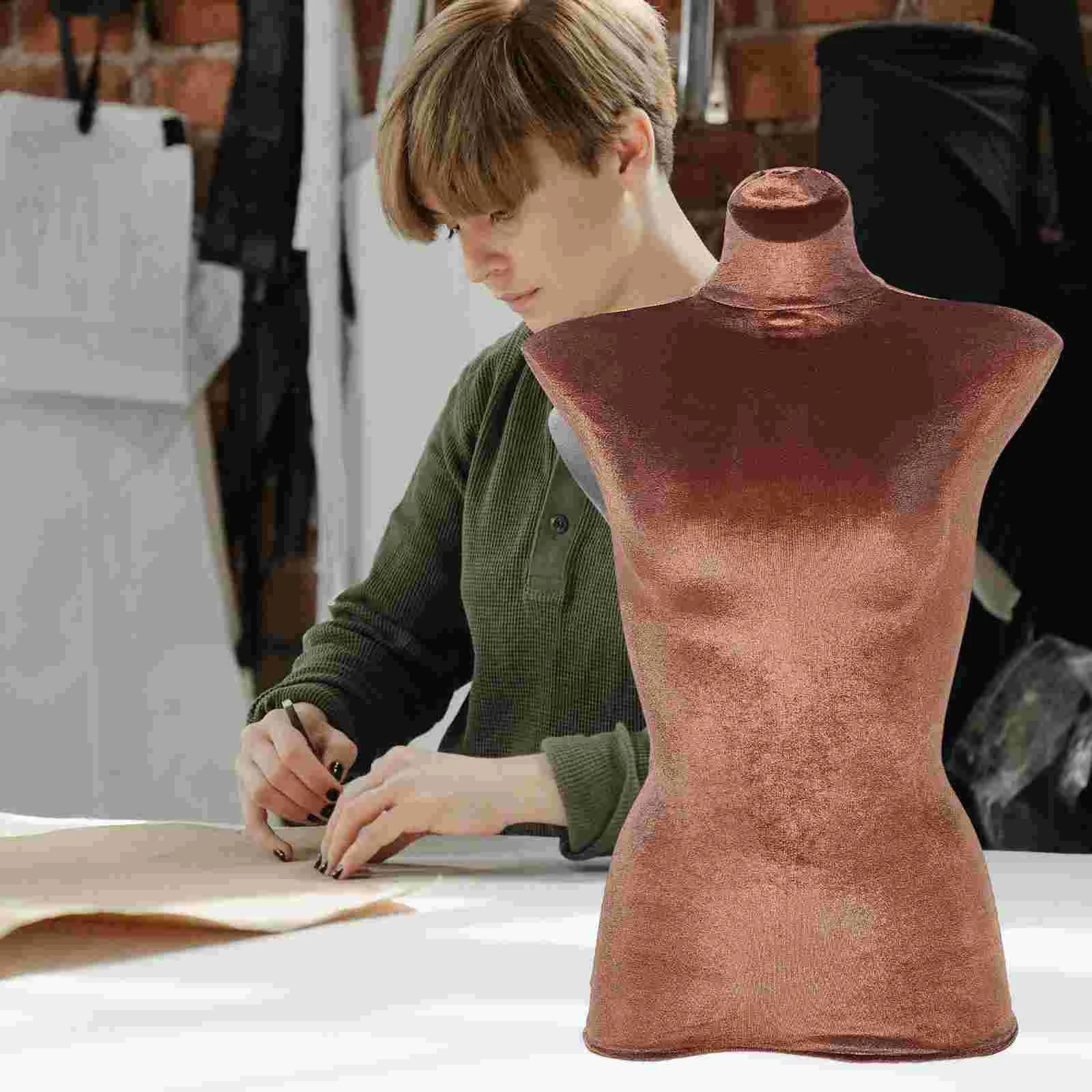 Тканевая бархатная сумка модель женский манекен одежда полиэстеровая ткань для