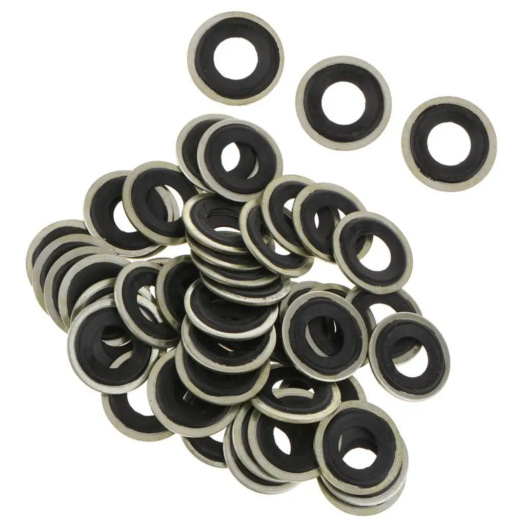 50 шт./компл. M14 сливная пробка моторного масла прокладка шайбы уплотнения для