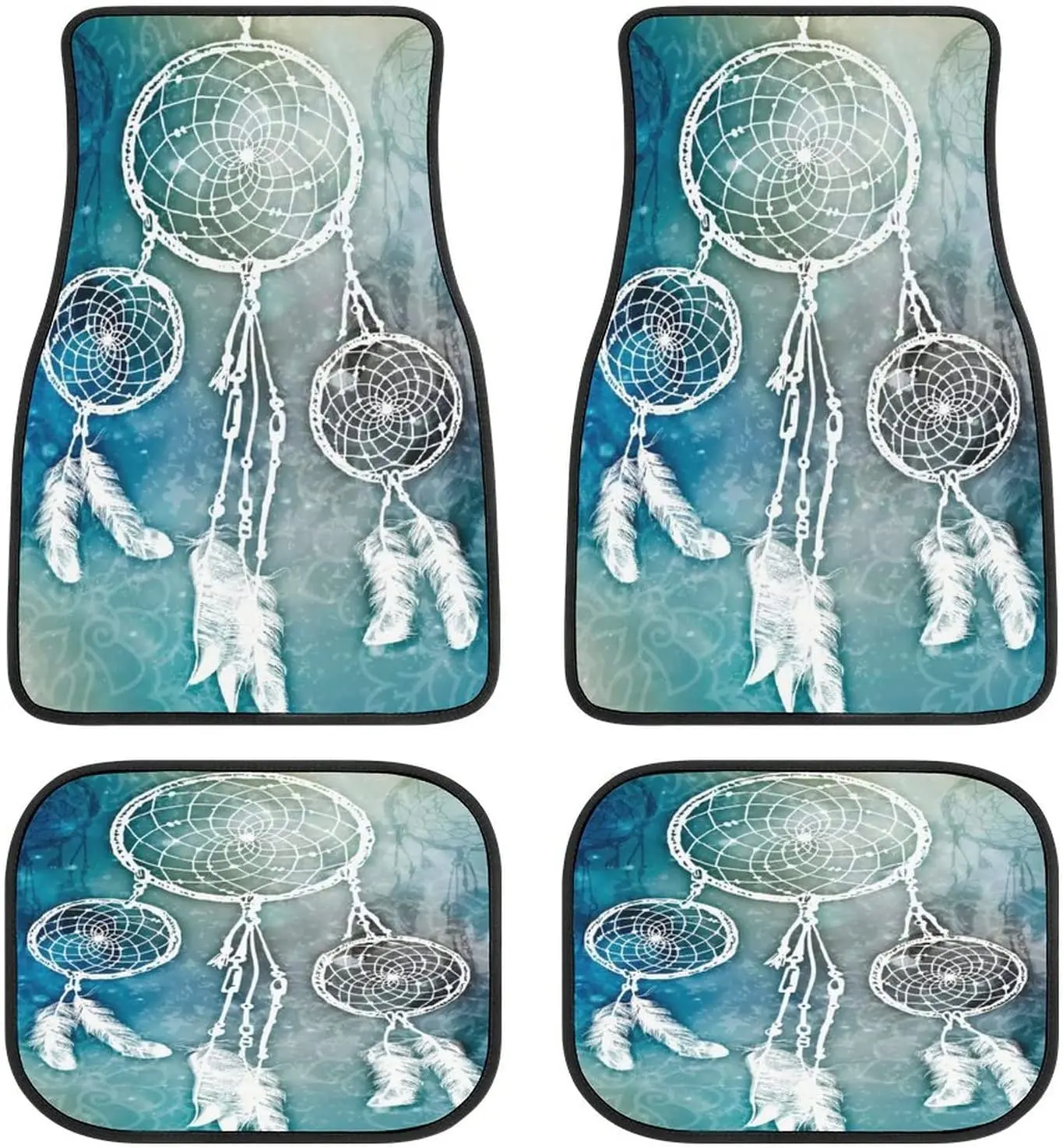 

Dream Catcher Aestheric Car Mats Universal Fit Car Floor Mats Fashion Soft Waterproof Car Carpet Front&Rear 4 Pieces Full Set Fi