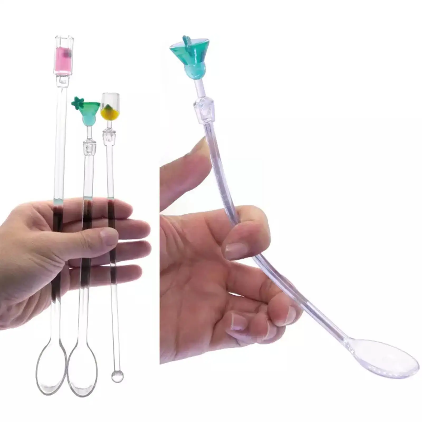 

1Pcs 23Cm Stirring Acrylic Stirrers Kitchen Bar Tool Wine Swizzle Drink Stir Party Stick Mixer Cocktail Tea Juice Spoon Cof Y6G4