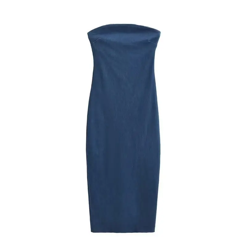 

summer of 2023 new women's slim jeans casual solid color slim dress women