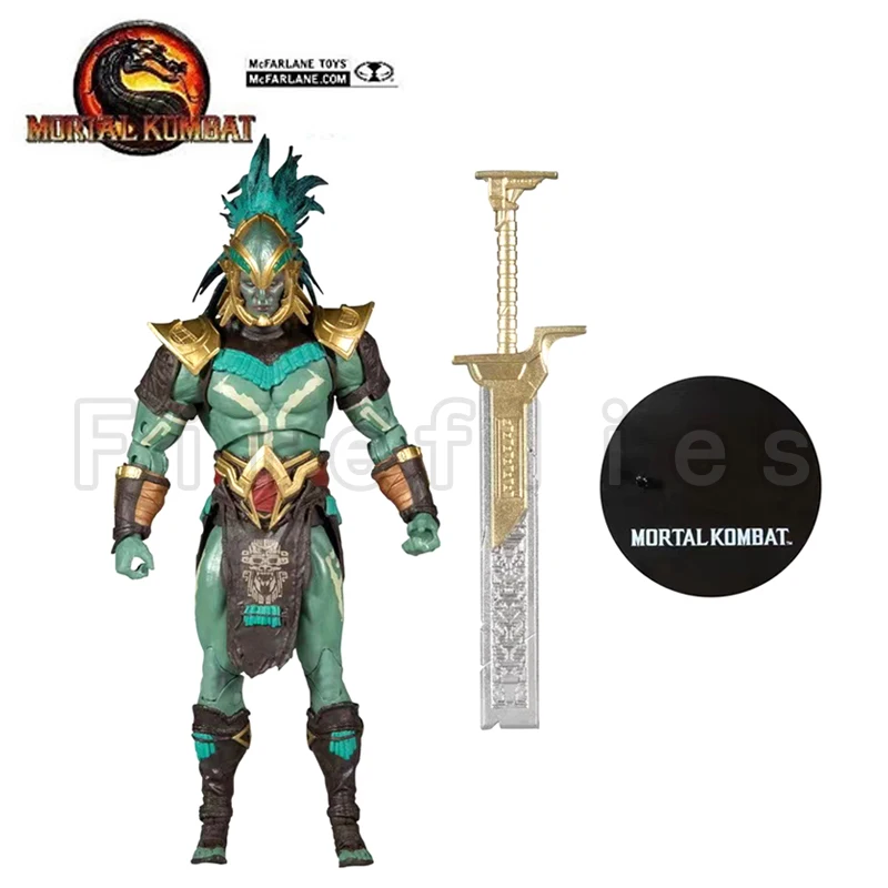 

7inches McFARLANE Action Figure Mortal Kombat XI Kotal Kahn Anime Model For Gift Free Shipping