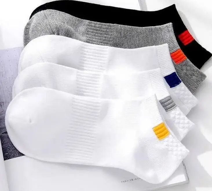 

2022 New 5 pcs/lot Cotton Socks Breathable Spring Summer