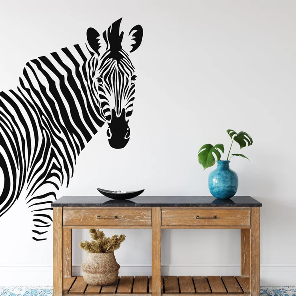 

Zebra Wall Sticker Vinyl Decal Living Room Bedroom Home Decoration Decor Mural