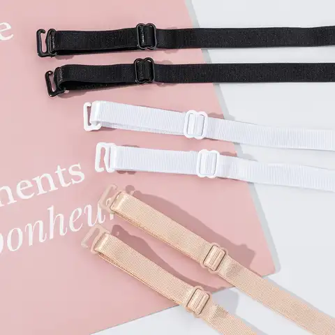 1Pair  Women Slip Resistant Bra Straps Women Double Shoulder Elastic Brassiere Lady Bra Strap Accessories Lingerie