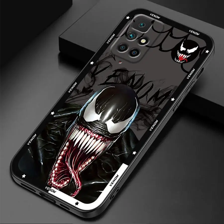 Marvel Deadpool Venom Phone Case for Redmi Note 11S 9S 8T 10S 12S 11 Pro 10 12 9 8 7 13 9T Luxury Coque TPU Soft