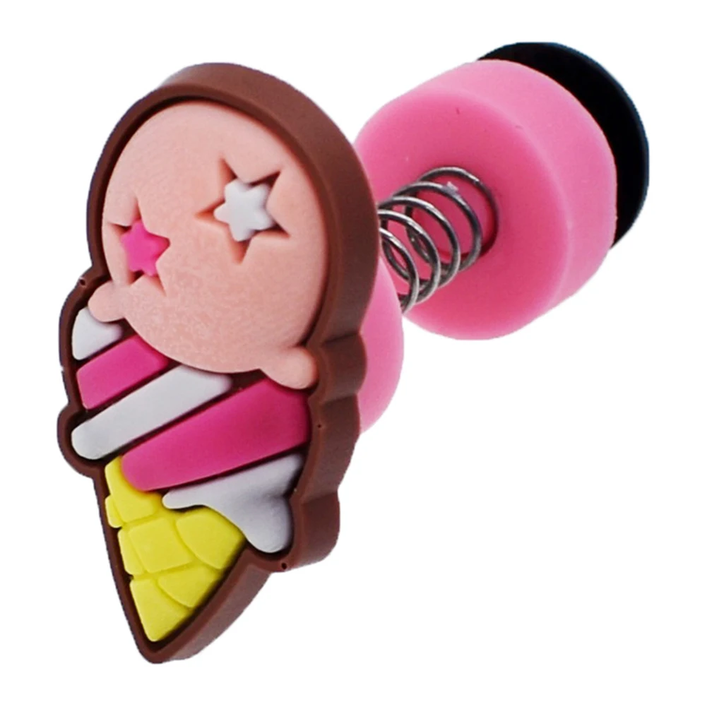 New Material Hole Shoes Shoes Charm Style Croc Charms Soft PVC Kids Gift Fashion Shoe Accessories Shoe Buckle Croc Spring Buckle