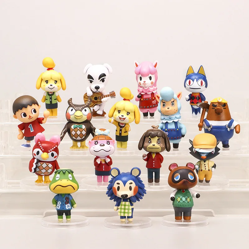 

16Pcs/Set Animal Crossing Cartoon Kirby Anime Action Figures Collection Model Doll Toys Decoration Kids Christmas Birthday Gifts