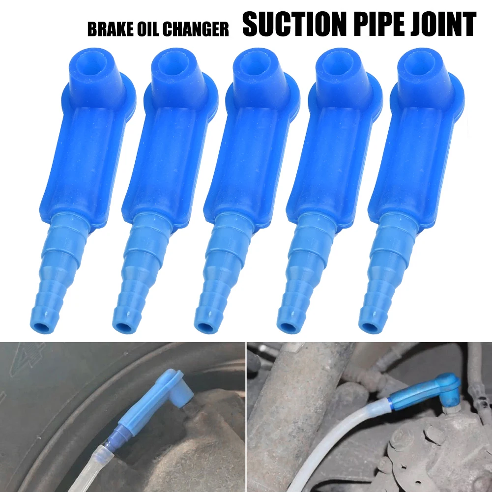 

5Pcs Auto Car Brake Fluid Replacement Tool Pump Oil Bleeder Change Air Kit Blue For Cars/trucks /construction Vehicles