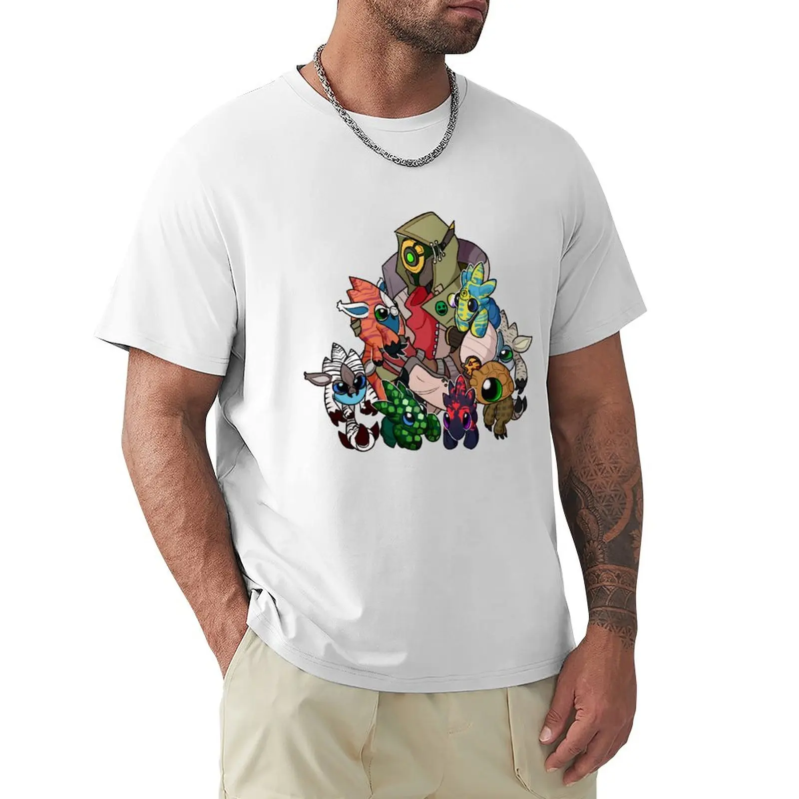 Футболка Borderlands 3 FL4K забавные костюмы винтажные хлопковые футболки с рисунком