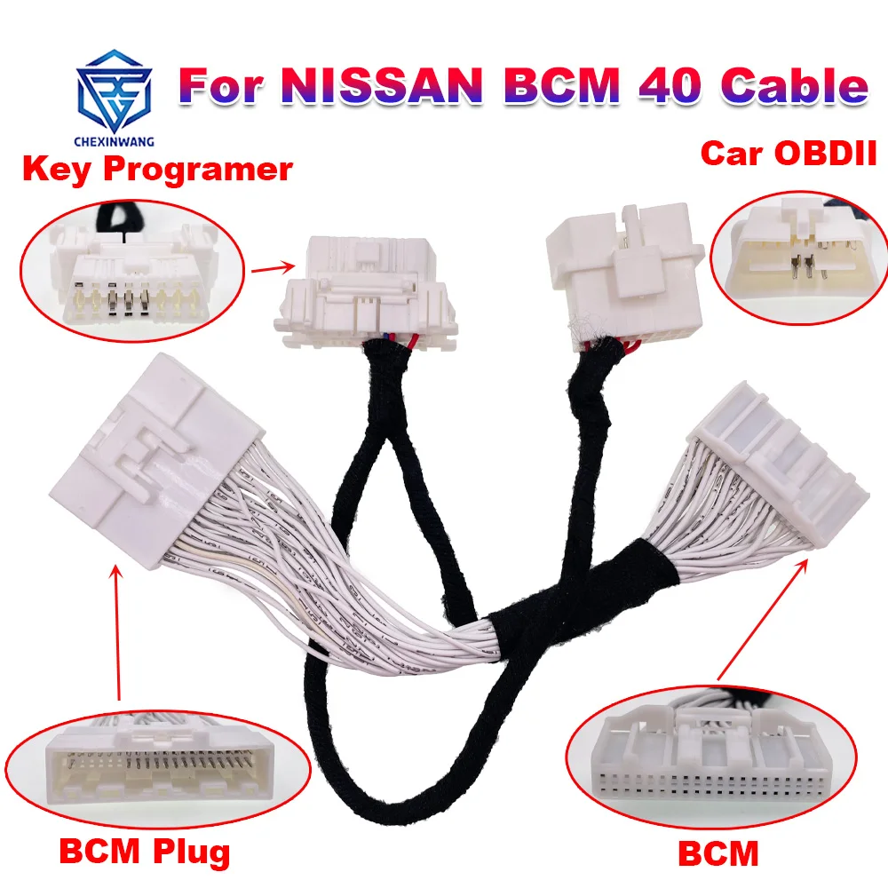 Кабель BCM 40 для Nissan 4A смарт-ключ кабель Xtrail T33 Pathfinder Sylphy ключ потеря Mitsubishi OBDSTAR K518