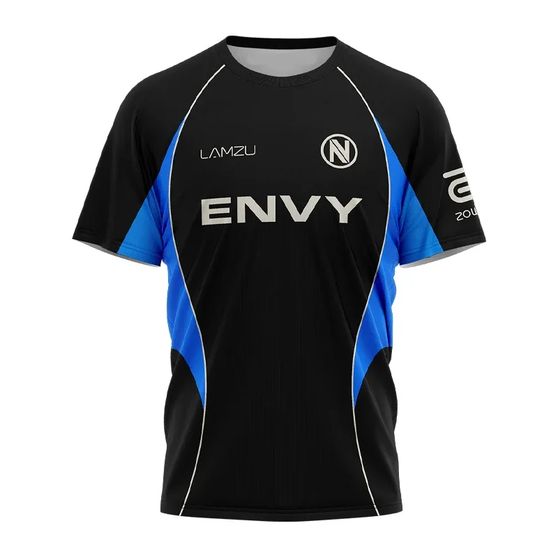 Фото Футболка ENVY 2026 PRO JERSEY для киберспорта (мужская/женская) VALORANT ROSSY POPPIN KEZNIT DEMON1 EGGSTERR, одинаковый размер для фанатов, с возможностью индивидуального дизайна №1