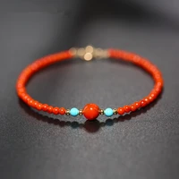hot selling natural hand carved jade southern red agateracelet fashion jewelry accessories bangles men women lucky gifts