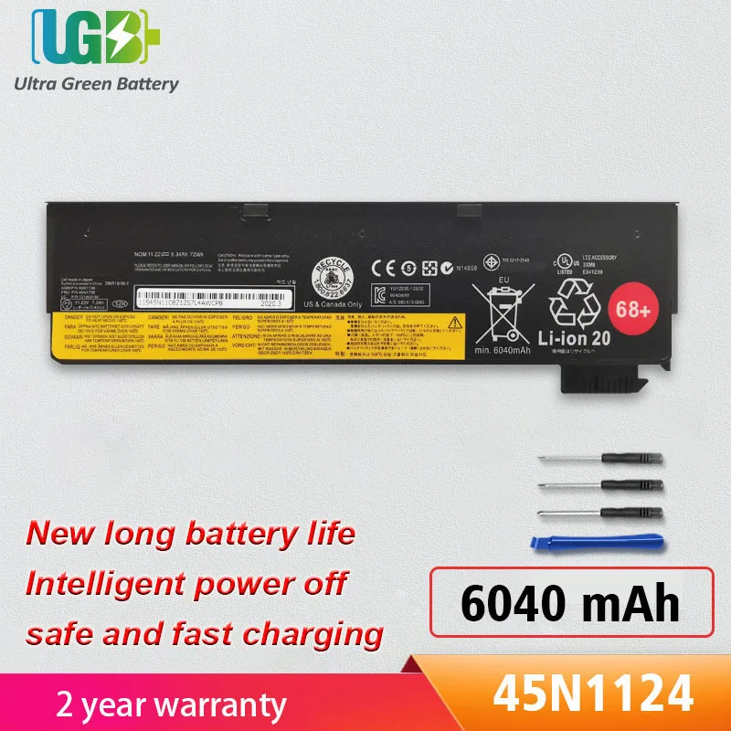 

UGB New 45N1124 45N1125 Battery For lenovo ThinkPad T440 T440S X240 X240S S440 S540 X250 45N1132 45N1130 68+