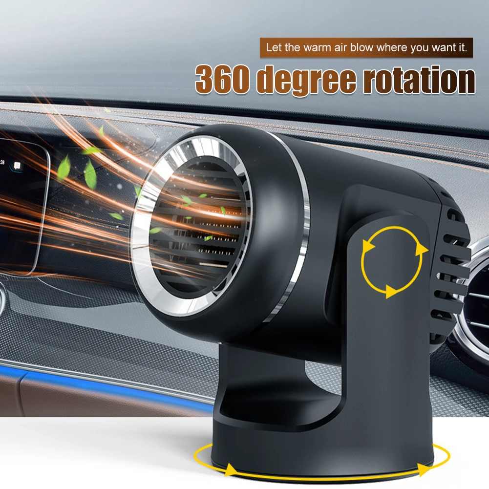 

Car Heater 130W 12V Heating Cooling Fan Air Purifier Auto Windshield Defrosting Defogging Car Anti-Fog Heater