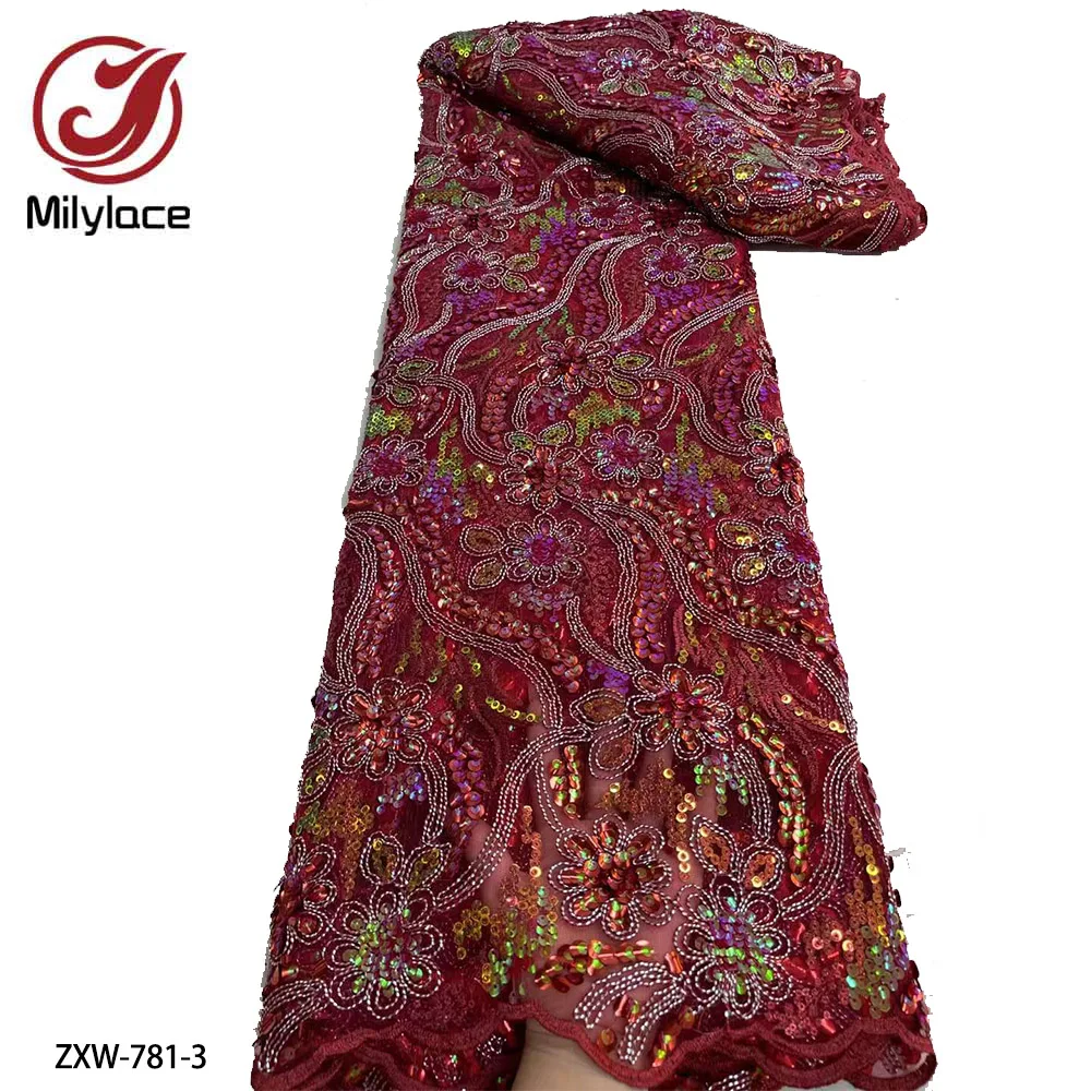 Африканская кружевная ткань с блестками новейшие нигерийские кружева 2022
