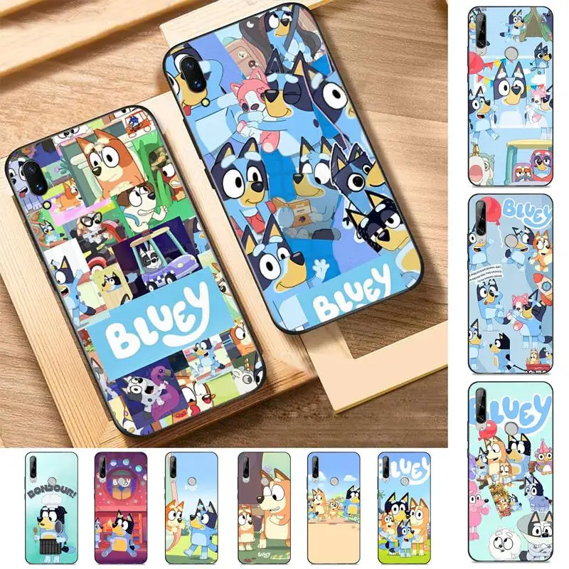 

MINISO B-Bluey Bandit-C-Chilli Phone Case For Huawei Y9 6 7 5 Prime Enjoy 7s 7 8 plus 7a 9e 9plus 8E Lite Psmart Shell