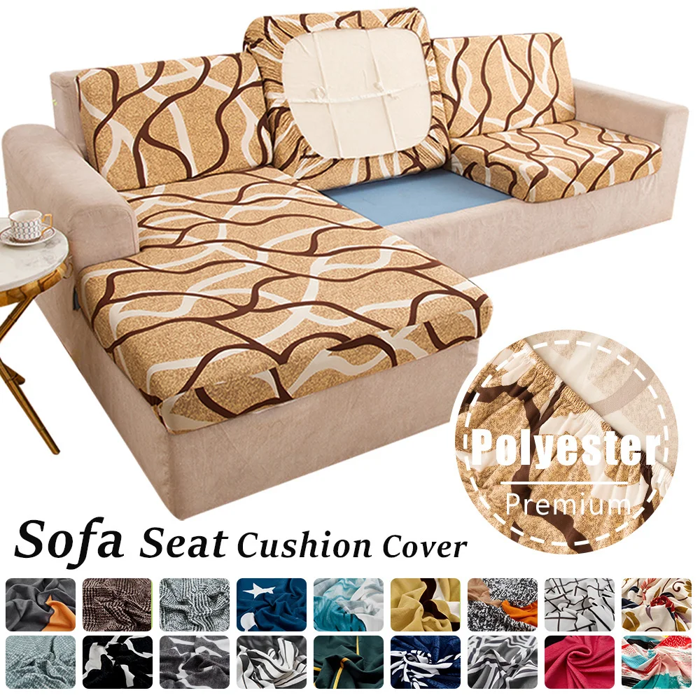 

1/2/3/4 Seat Sofa Cushion Cover Elastic Geometric Print Corner Armchair Couch Slipcover For Living Room Furniture Protector Home