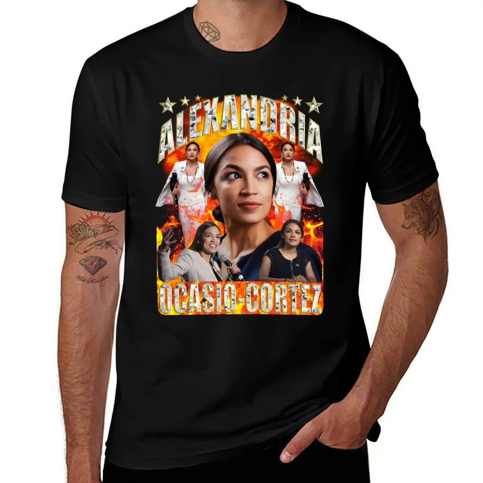Футболка Alexandria Ocasio-Cortez мужские футболки с аниме высшего качества