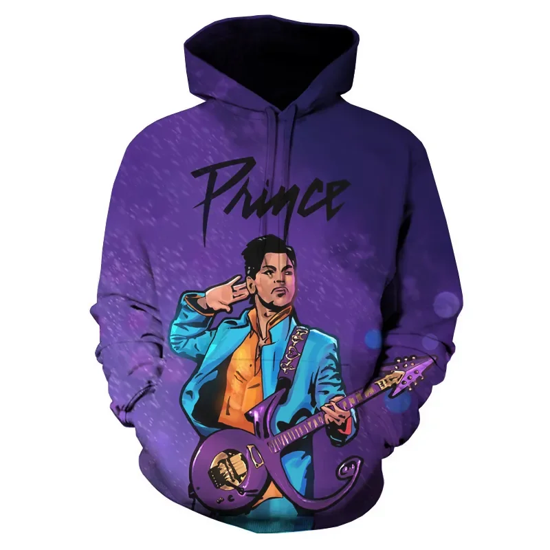 

New Rapper Cool Singer Prince Rogers Nelson 3D Print Fashion Hoodie Men Women Sweatshirts Hoody Harajuku Casual Tracksuit Tops