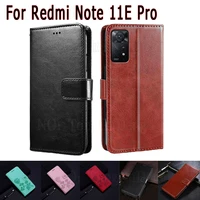 phone cover for redmi note 11e pro case magnetic card flip wallet leather etui book for xiaomi redmi note 11 e pro case capa bag