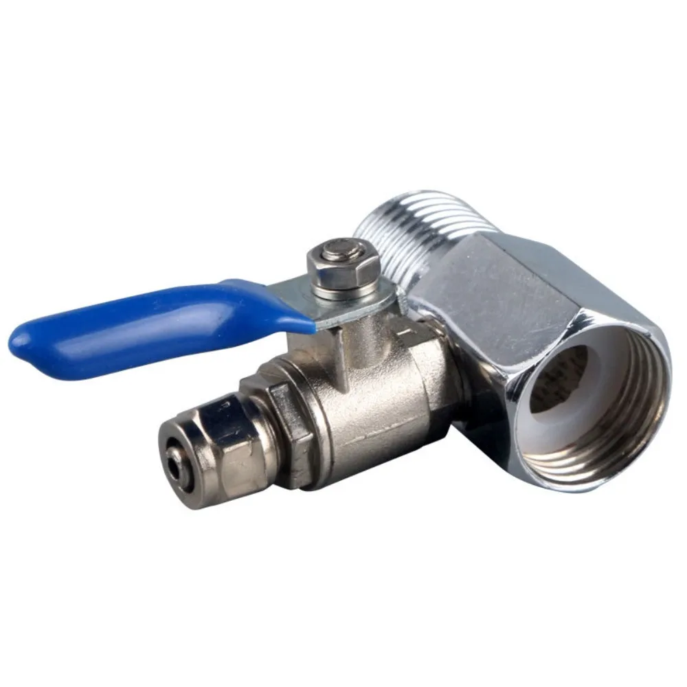 

Удобный шаровой кран для очистки воды из сплава, 1/4 дюйма, 1/2 дюйма, тройник, переключатель управления краном, ручка, переключатель, быстрый разъем, кран