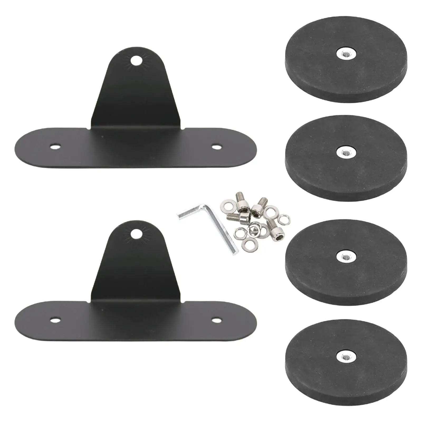 

2 Pieces Powerful Magnetic Base Universal Magnet Bracket for Truck Work Light Straight Curved Side-Mounted LED Light Bar