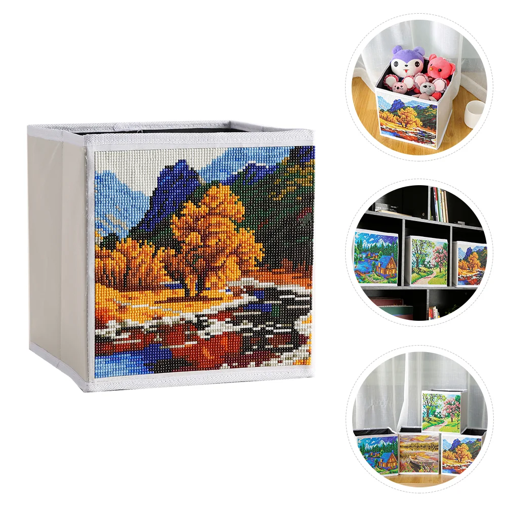 

1 Set Folding DIY Beads Painting Box Case Rhinestone Craft With Drilling Tools