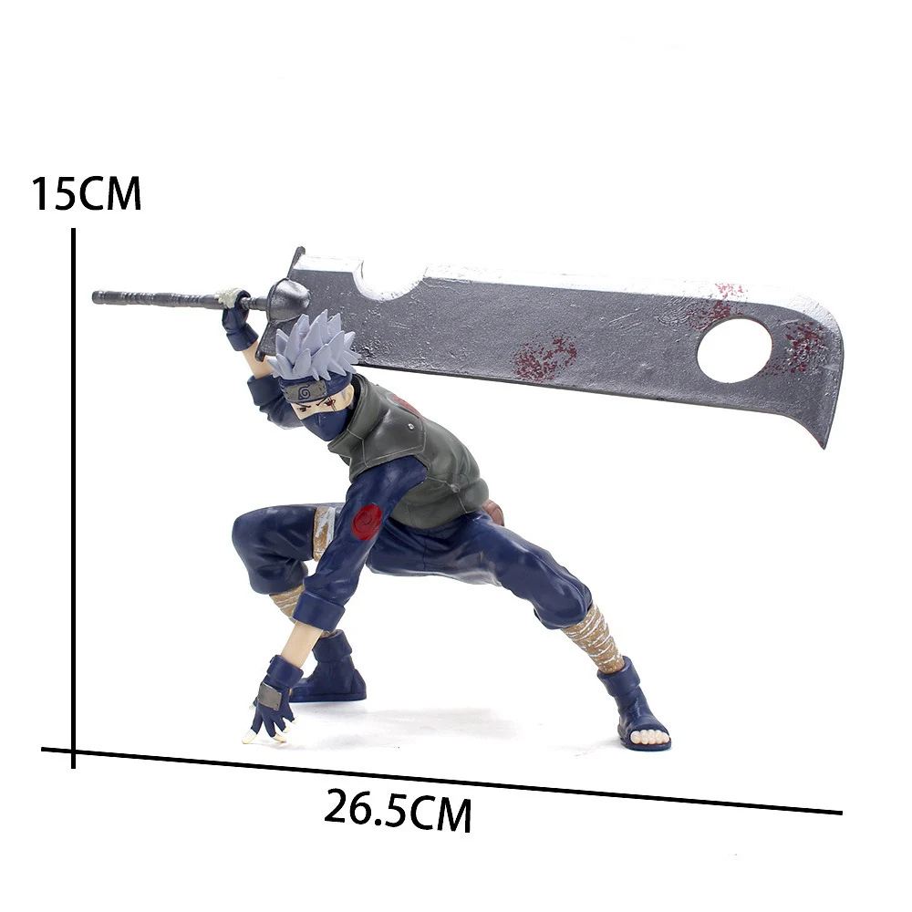 

Naruto Figure Hatake Kakashi Figures Anime NARUTO Action Figure Accessories Car Ornaments Cartoon Kids Toys Cool Christmas Gifts