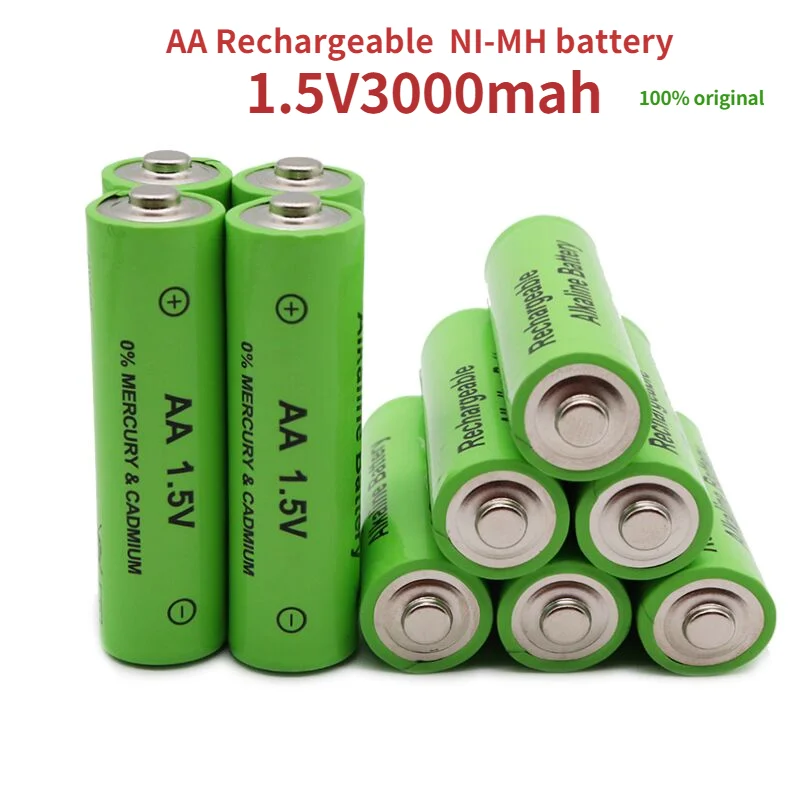 

AA1.5V battery, 3000mAh rechargeable battery, lithium-ion 1.5V AA battery, clock, mouse, computer, toy, rechargeable battery