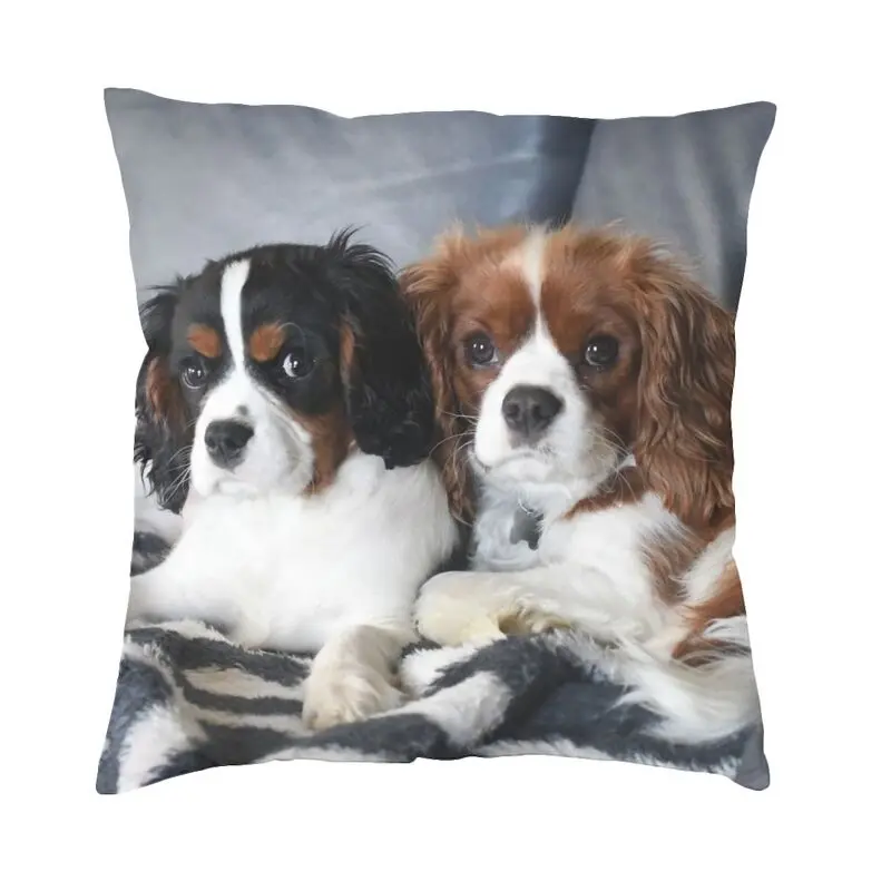 

Наволочки для подушек с принтом щенков кавалов Кинг, Чарльз спаниель, декоративные домашние скандинавские наволочки для любителей собак, К...