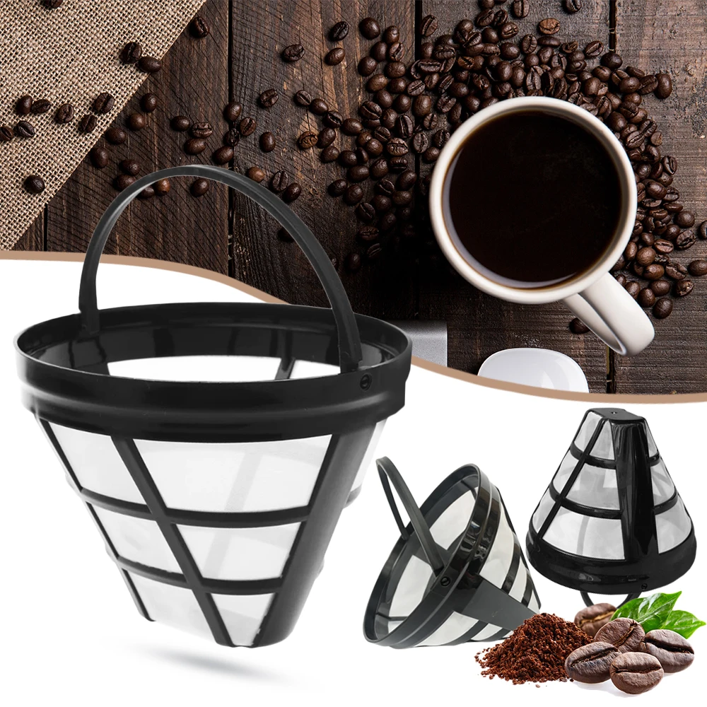 Reusable Coffee Filter Basket Cup Style Coffee Machine Strainer Nylon Mesh Filter Funnel Kettle Coffee Maker Tool Accessories