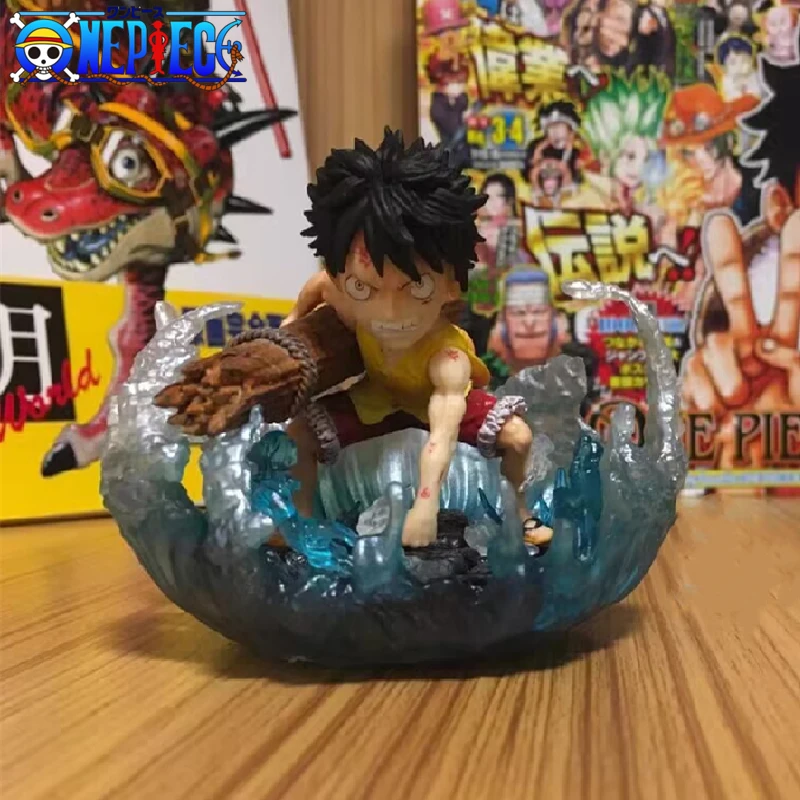 

Аниме One Piece Gk On The Road Monkey D. Фигурка Луффи, светящаяся сцена, статуя из ПВХ, экшн-фигурка, декоративная модель, детские игрушки