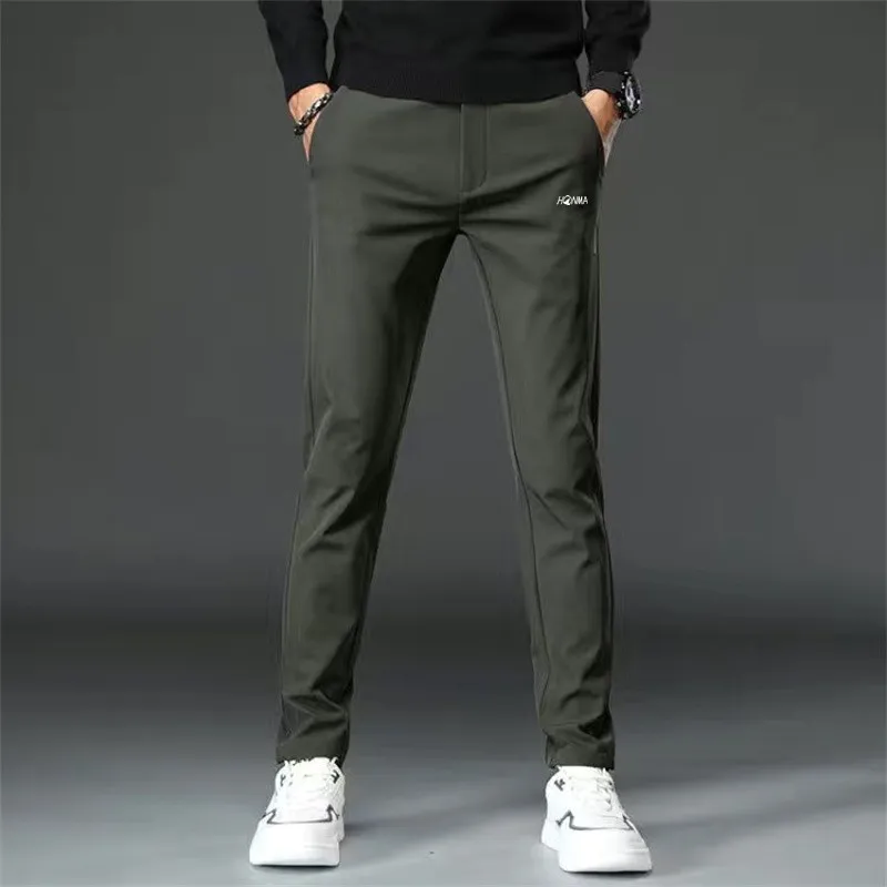 Spring Autumn Golf Pants Men Korea Fashion Elasticity Golf Wear Men's Trousers Sports Long Pants Casual Work Pants Plus size 38