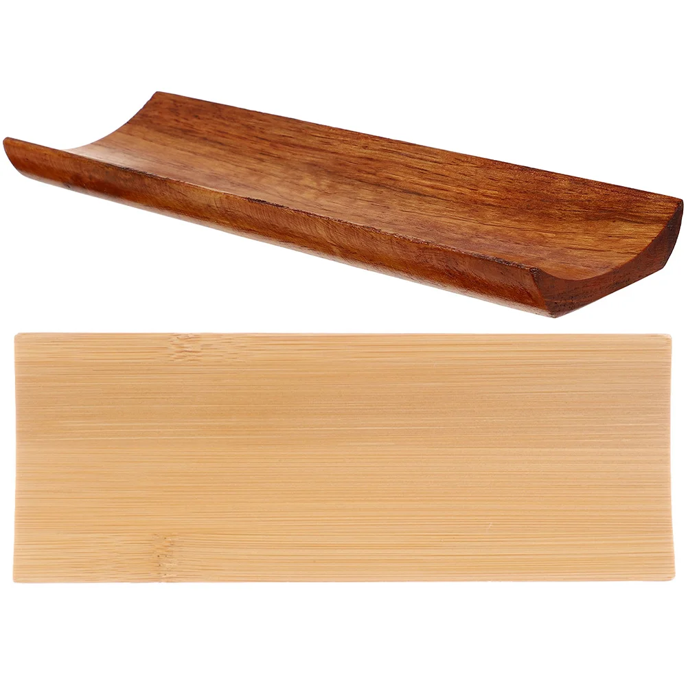 

Sushi Tray Wooden Plate Serving Dessert Boat Japanese Trayswood Platter Sashimi Cheese Charcuterie Rectangular Plates Boats