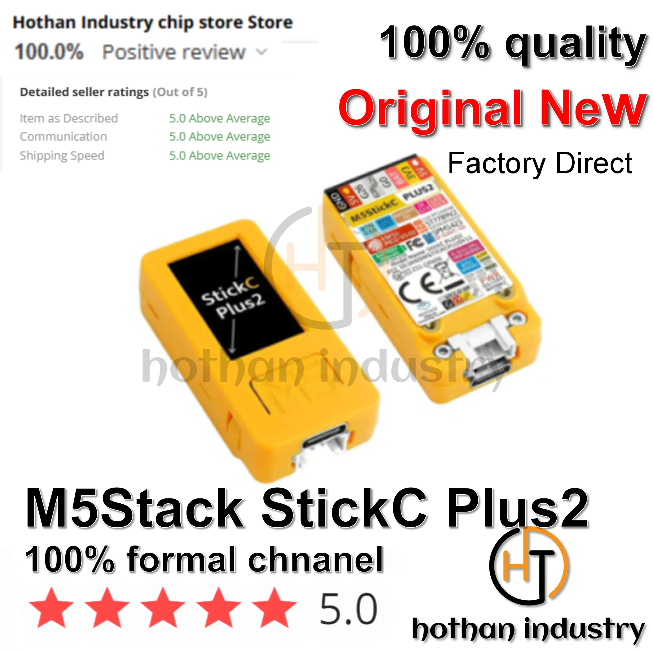 (1 шт.) 100% новый M5Stack StickC PLUS2 официальный комплект мини разработки IoT большой экран